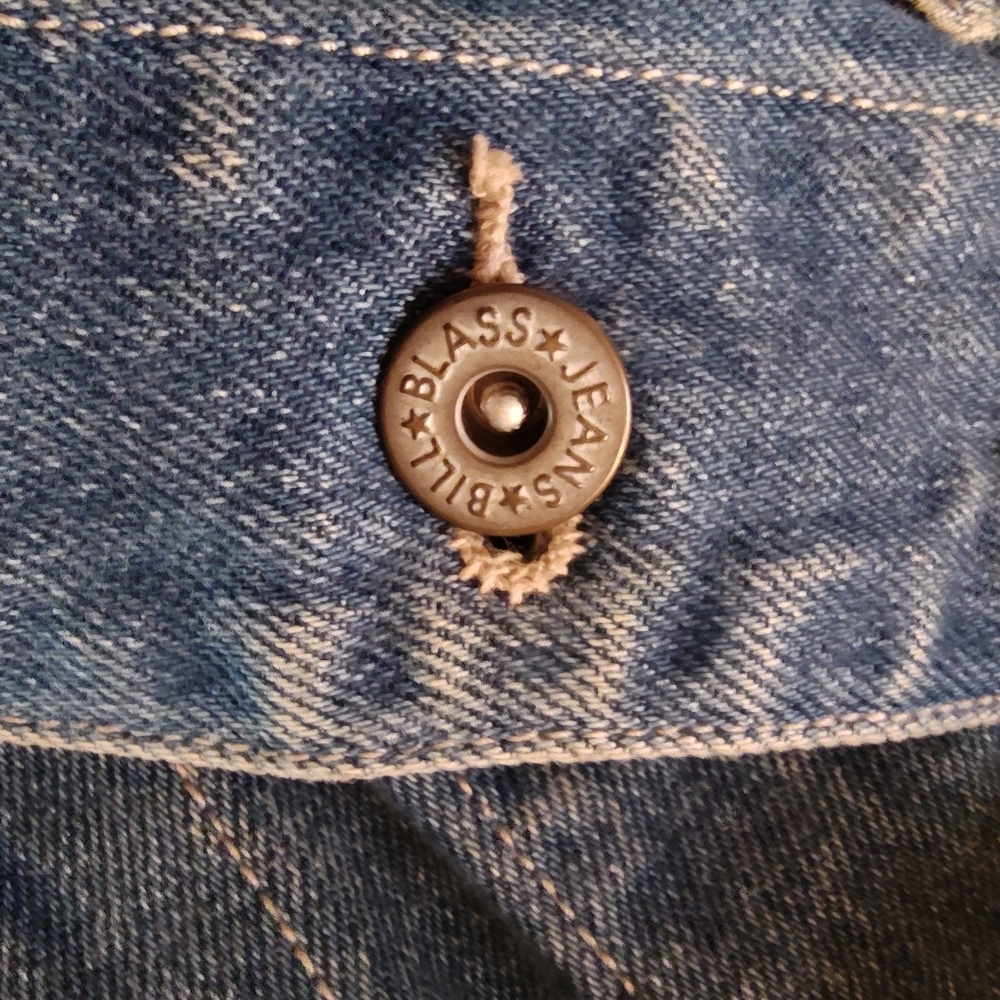Vintage Bill Blass Jeans (L) Denim Jacket Medium Wash Button Front 1900s š¤ - Picture 5 of 5